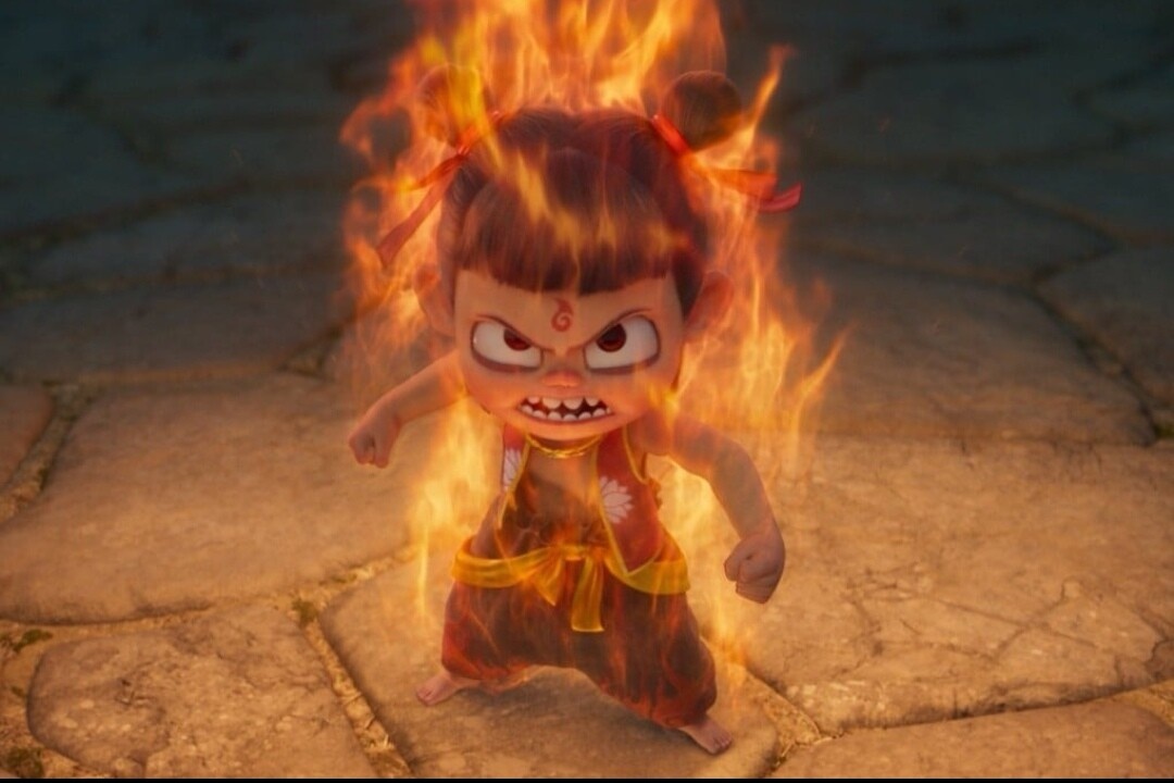 [Фото: кадр из фильма с "Нэчжа2" ]