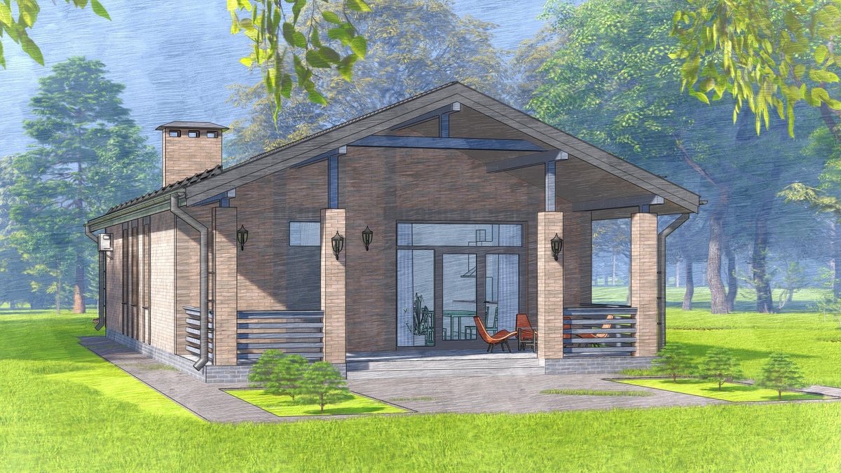 Дом в стиле Лофт