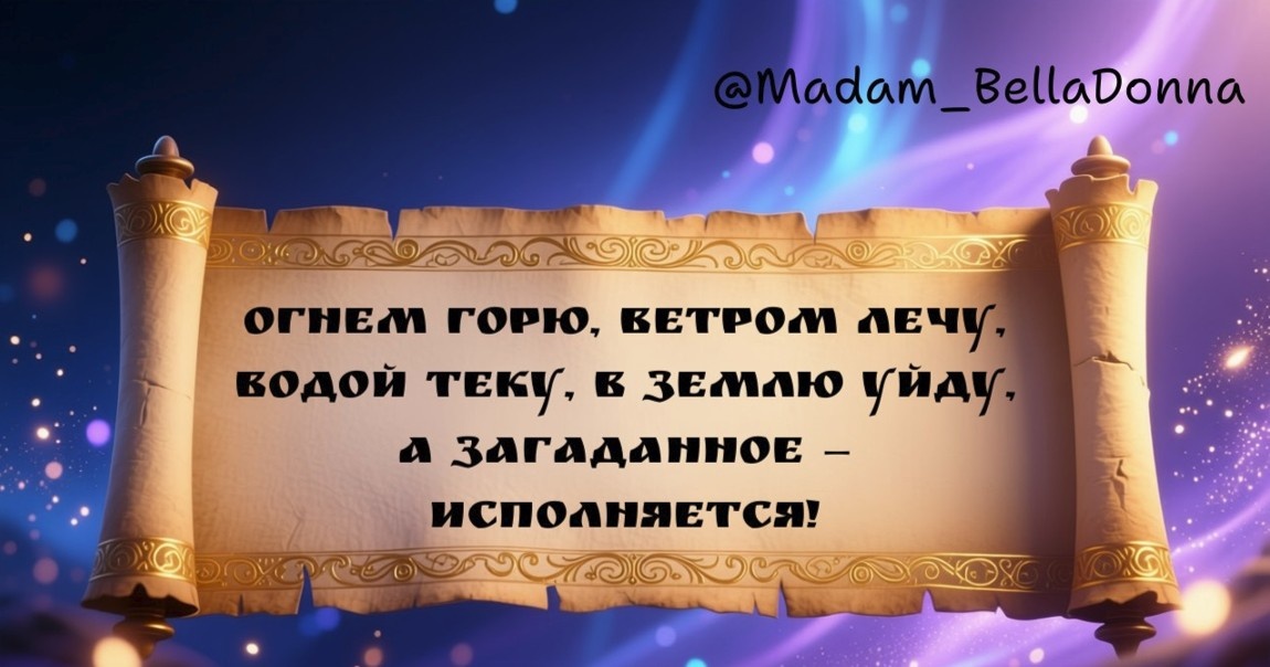 Шепоток на исполнение любого желания