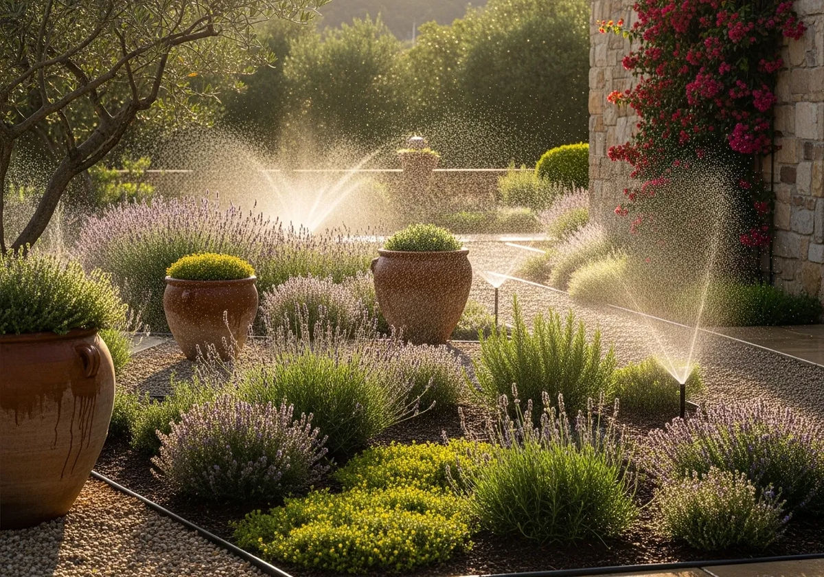 Автополив многолетников