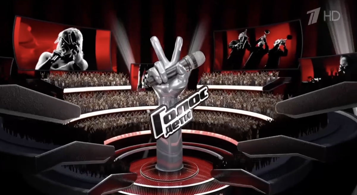 Заставка шоу "Голос.Дети"-2025