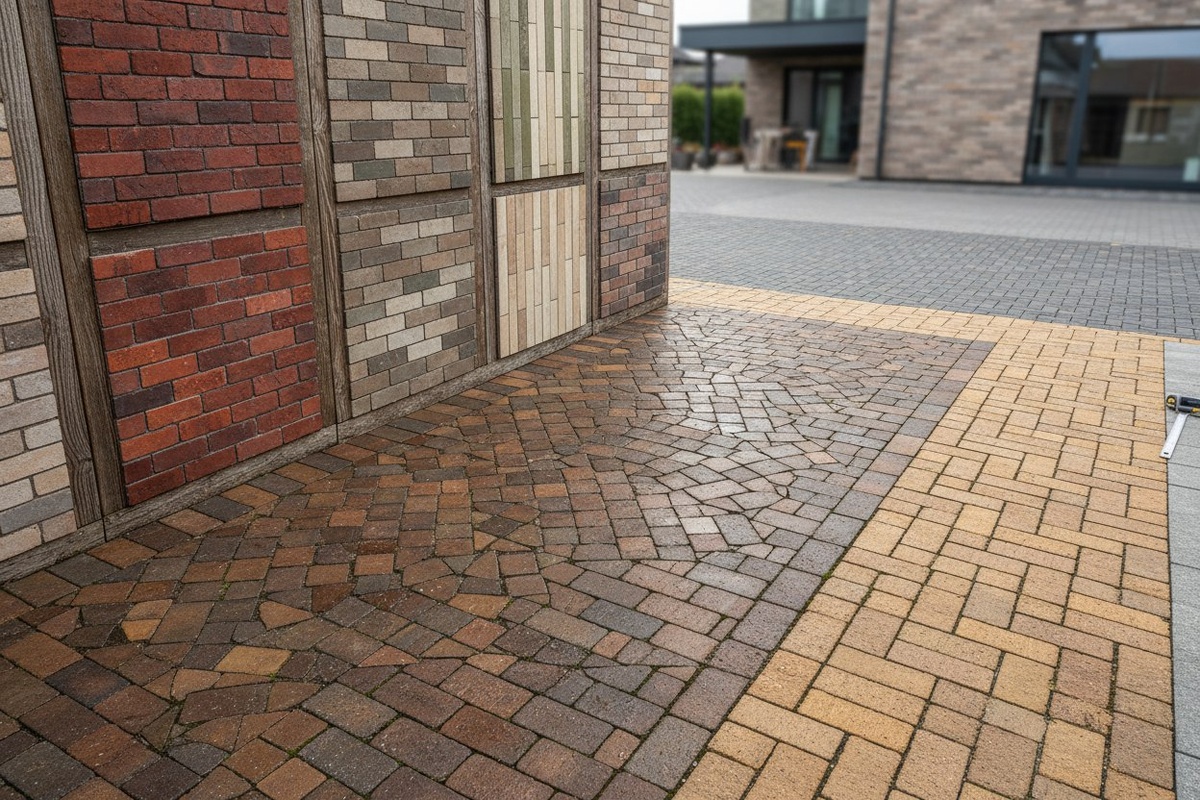 Различные виды клинкерной плитки для фасадов, полов и дорожек