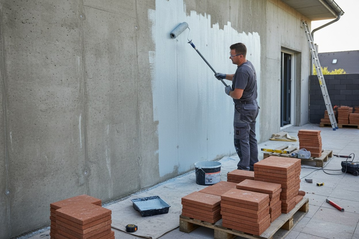 Подготовка поверхности, применение грунтовки
