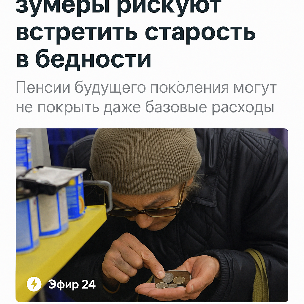 Пенсии будущего поколения могут не покрыть даже базовые расходы.