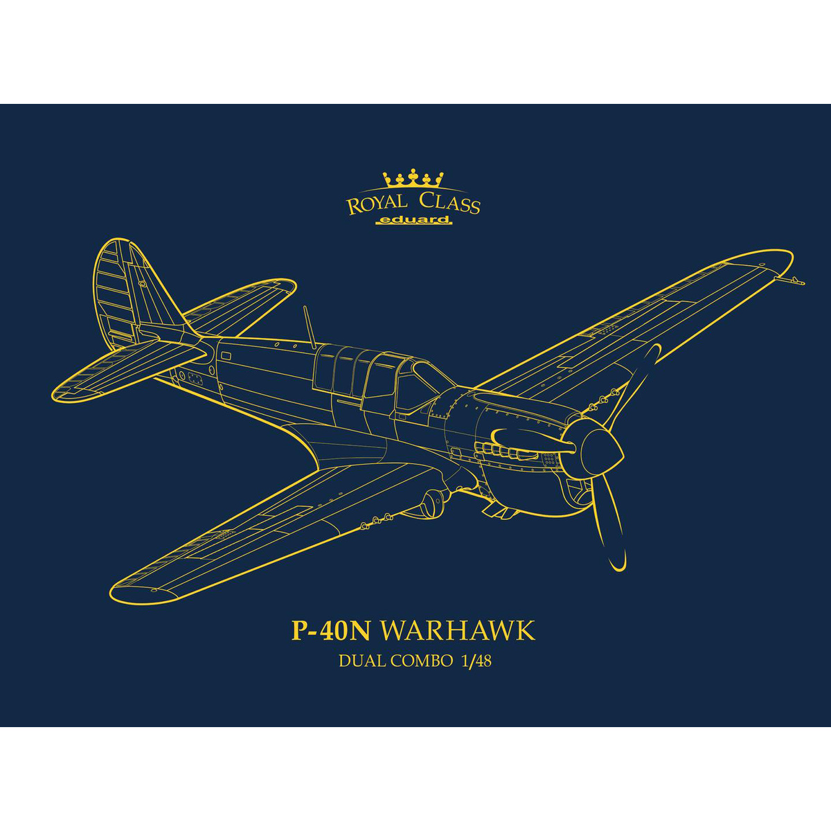 Внешний вид коробки с набором P-40N Warhawk Royal Class