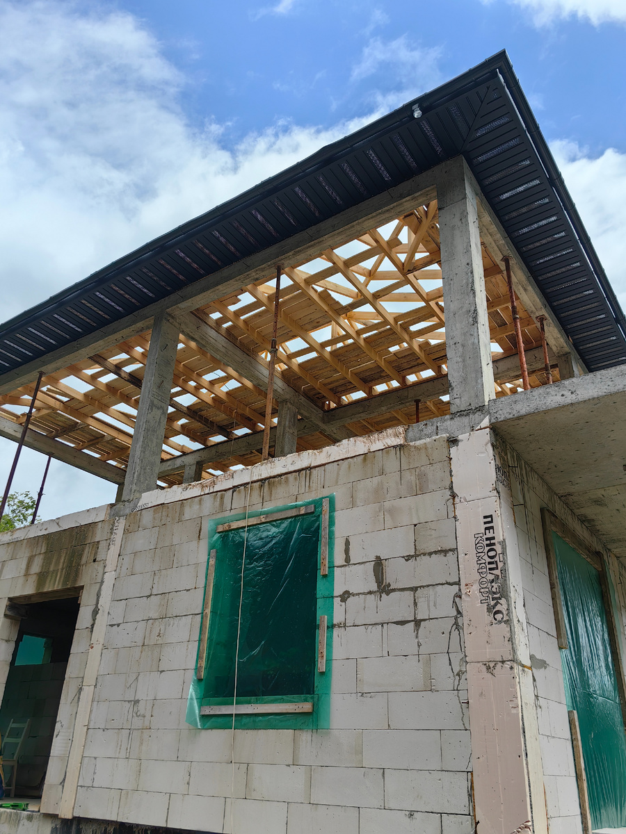 Делаем крышу