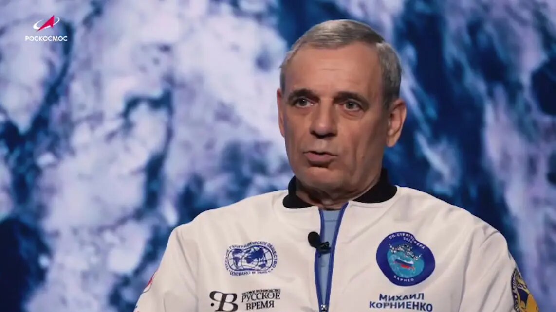    Михаил Корниенко. Фото: скриншот из видео пресс-службы Роскосмоса.
