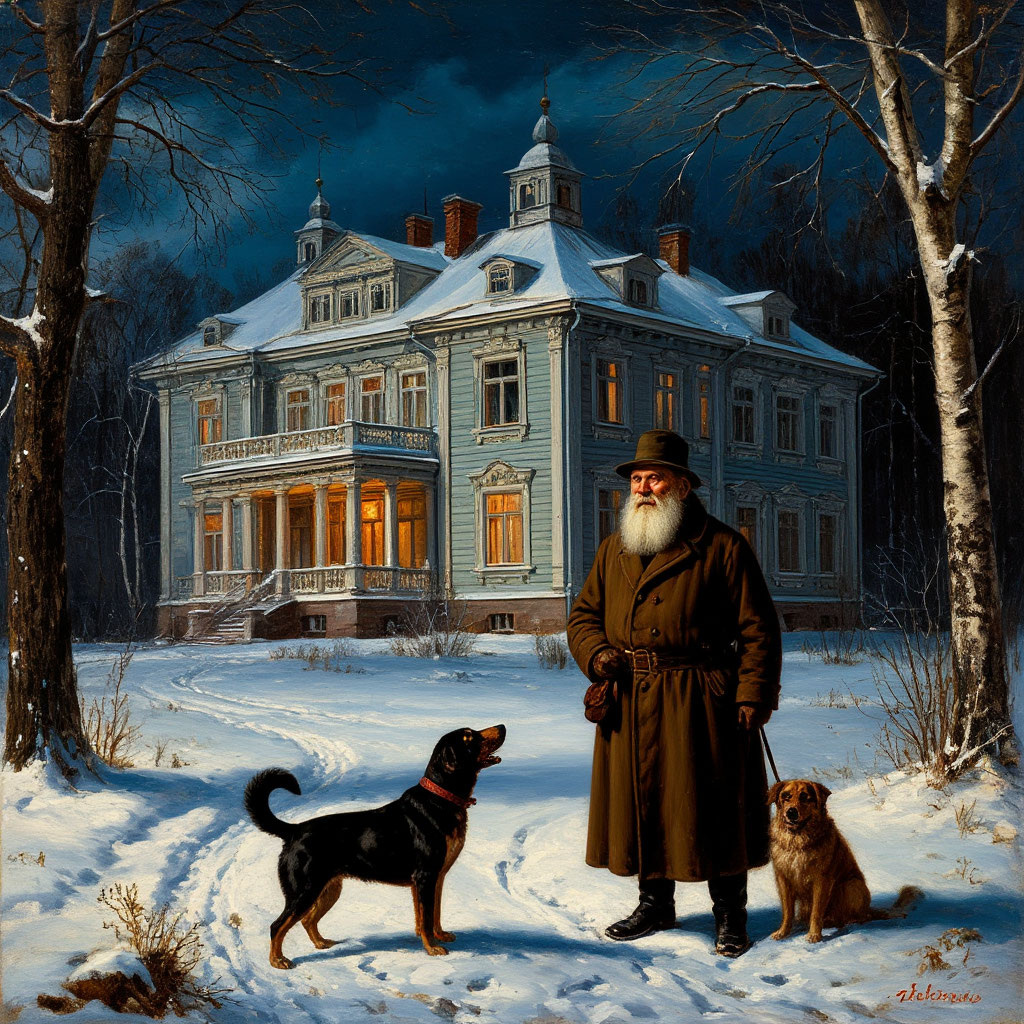 Усадьба барина. Сторож.