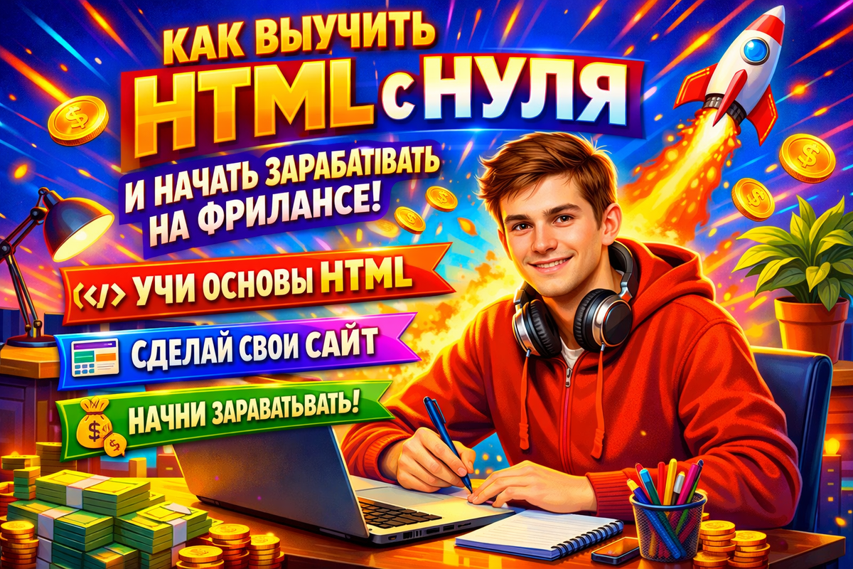 Как выучить HTML с нуля и начать зарабатывать на фрилансе