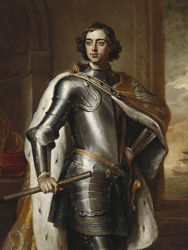 Портрет Петра I кисти Г.Кнеллера, подаренный им в 1698 году английскому королю