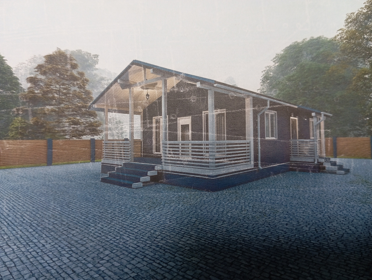 Да, каркасник, но очень уютный и вместительный.