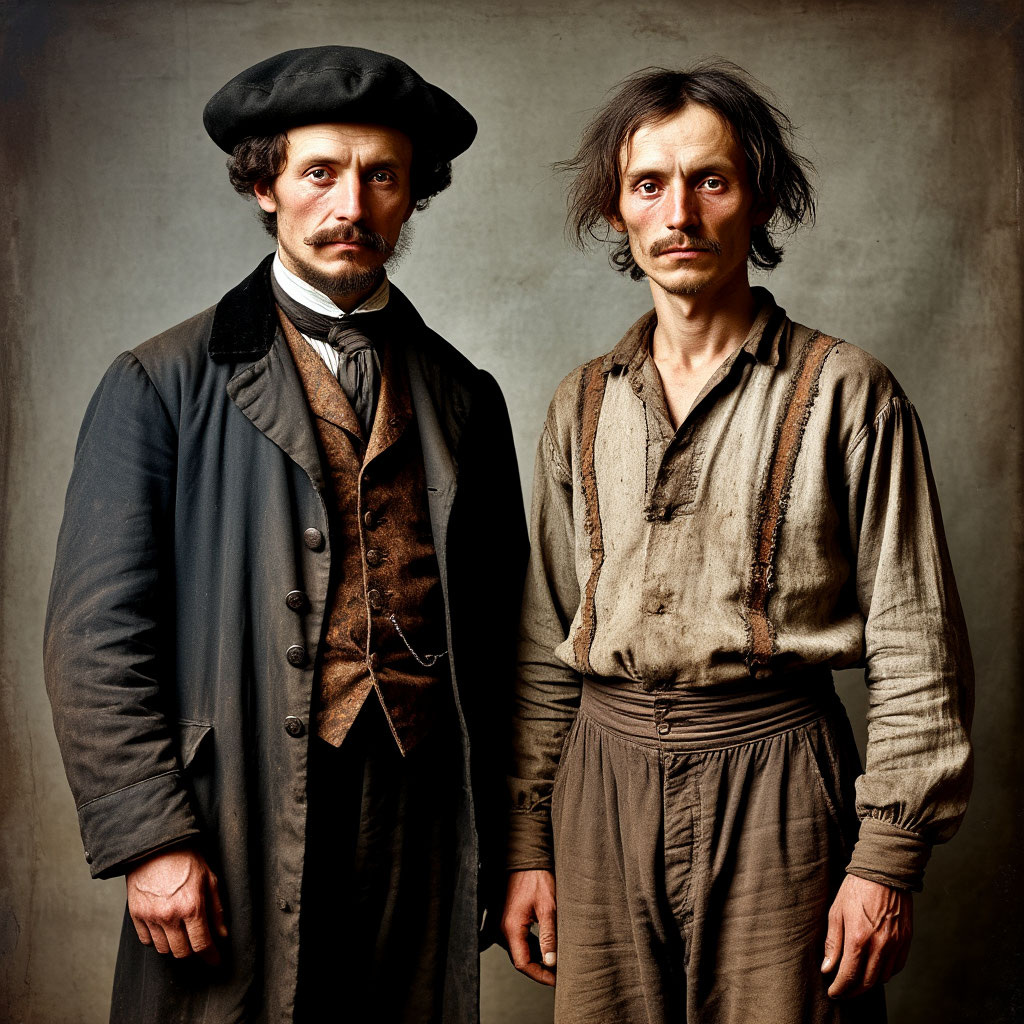 Судебный следователь и мужичонка.