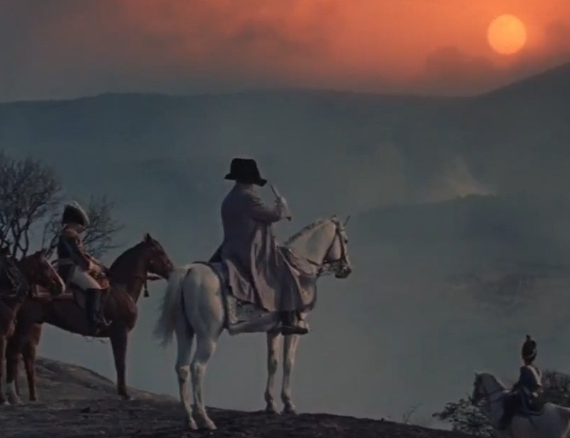 Солнце Аустерлица. Кадр из фильма "Война и мир" (1967).