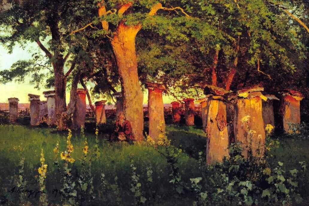 «Пчельник», 1894 Холст, масло. 33.5 x 53.5 см Нижегородский художественный музей