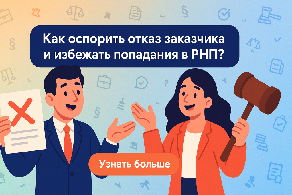    Как оспорить отказ заказчика и избежать попадания в РНП?