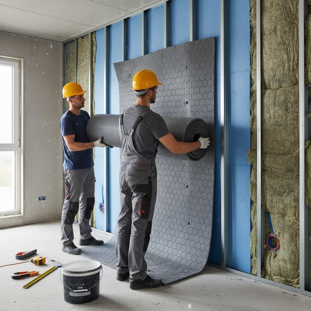 Мембранная шумоизоляция стен