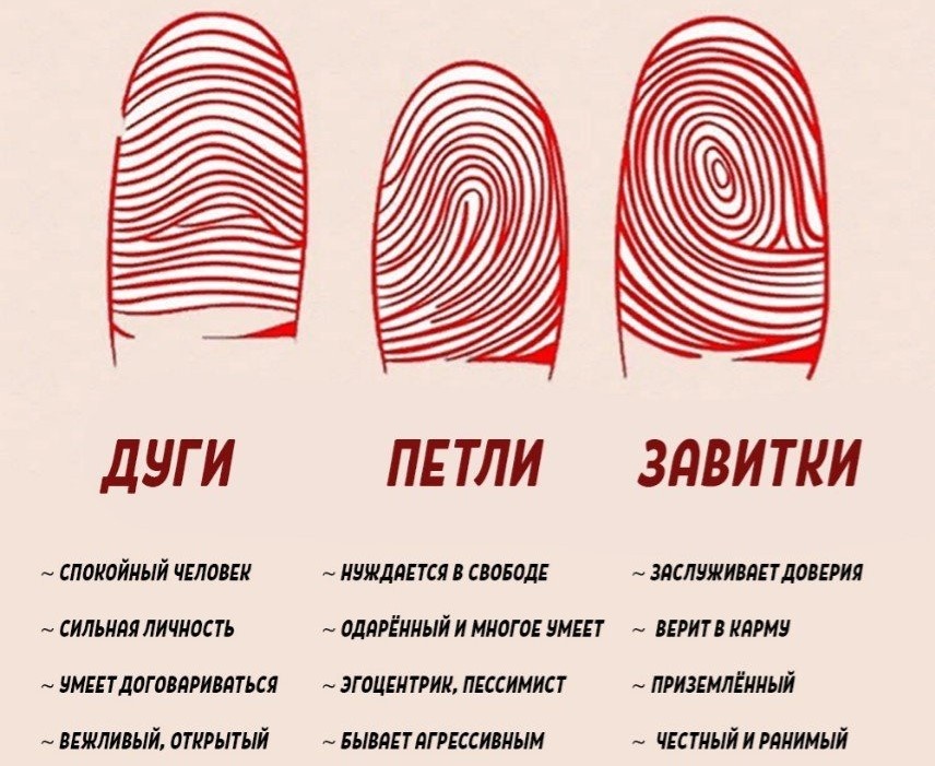    Можно даже найти источники, описывающие характер по отпечатку пальцев. Источник изображения: logoslab.ru
