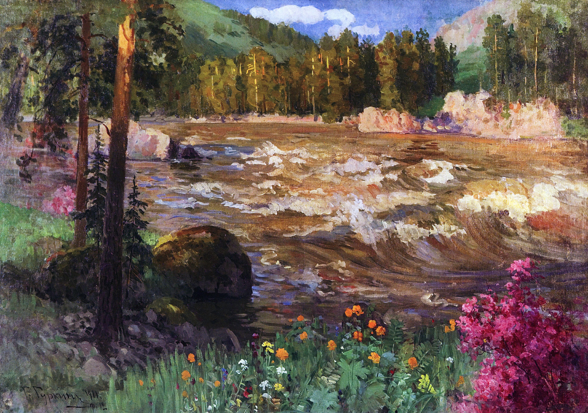 художник Григорий Гуркин «Весенняя Катунь»