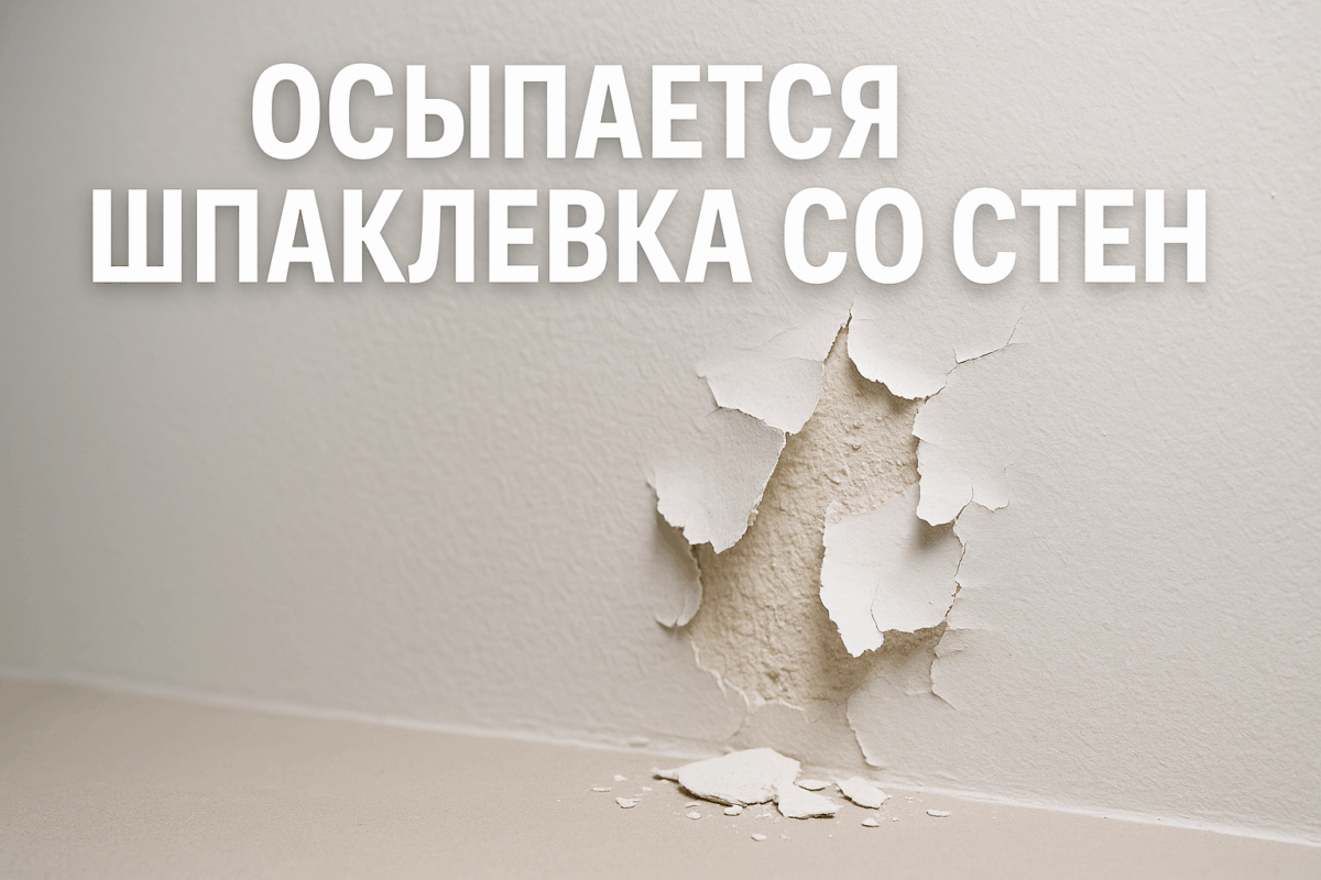    Осыпается шпаклевка со стен — что делать Михаил Юрьевич