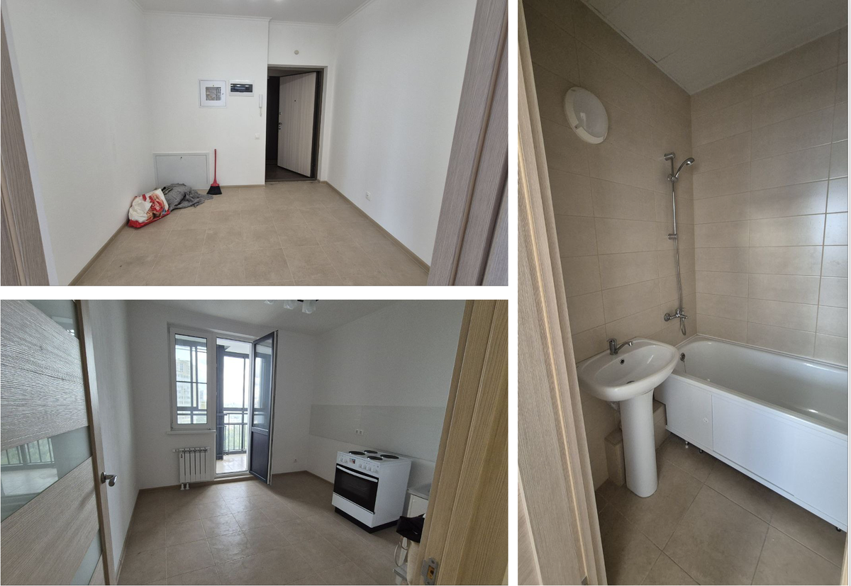 Пример типичной квартиры в доме по реновации. Особенно нам "повезло" с техническими люками в прихожей