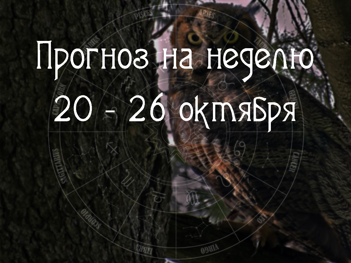 Астрологический прогноз на 20 – 26 октября 2025 года