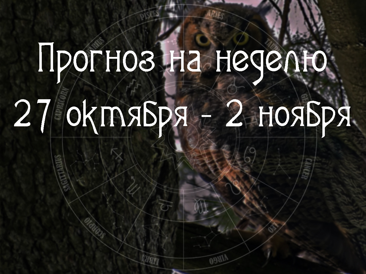 Астрологический прогноз на 27 октября – 2 ноября 2025 года