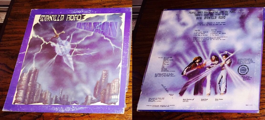 Оригинальный американский выпуск альбома Manilla Road "Invasion", 1980 г.