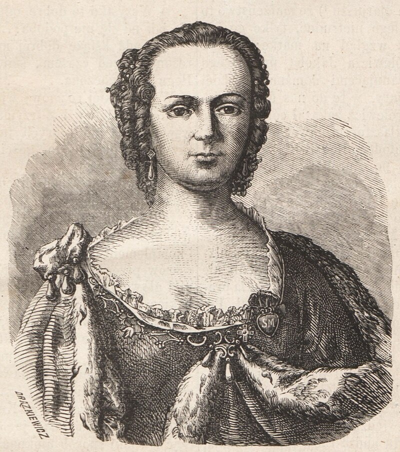 Франциска Урсула Радзивилл. Литография XIX века