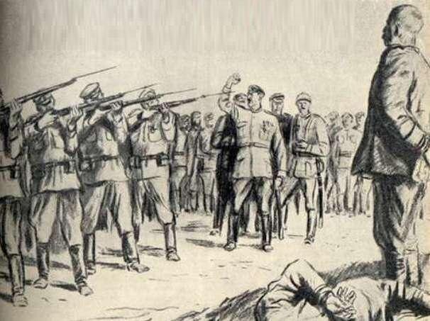 Расстрел большевиков. Изображение из открытых источников