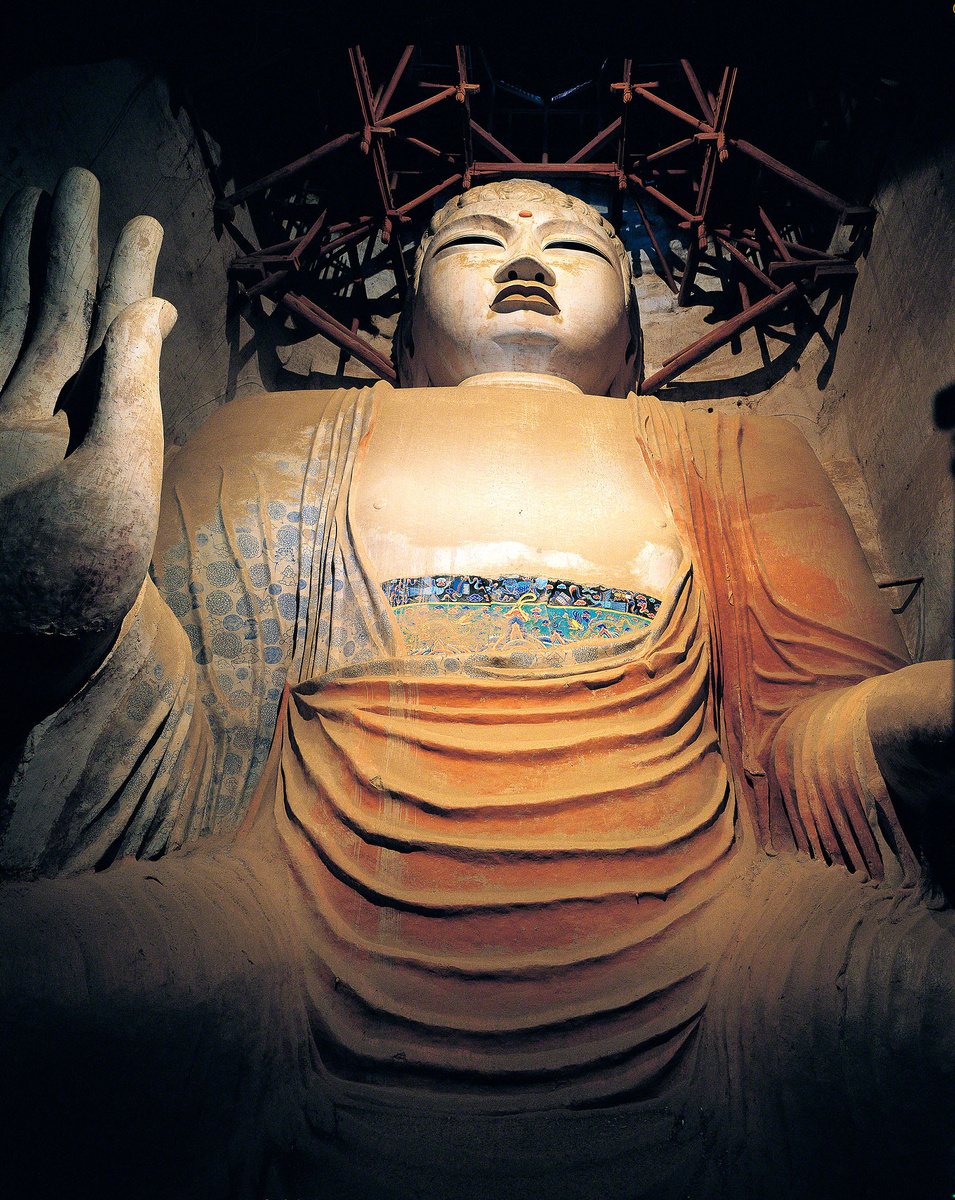 
Гигантский Будда в пещере №96 высотой 35,5 метров