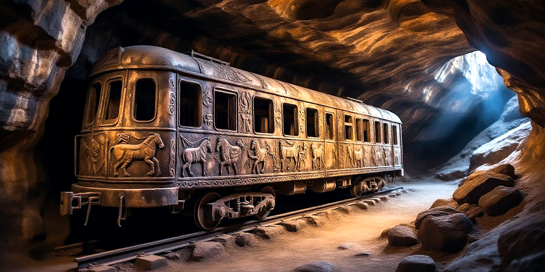 "Он был похож на 12-метровый вагон". В 1955 году в Индии обнаружили подземелье с загадочным барельефом?