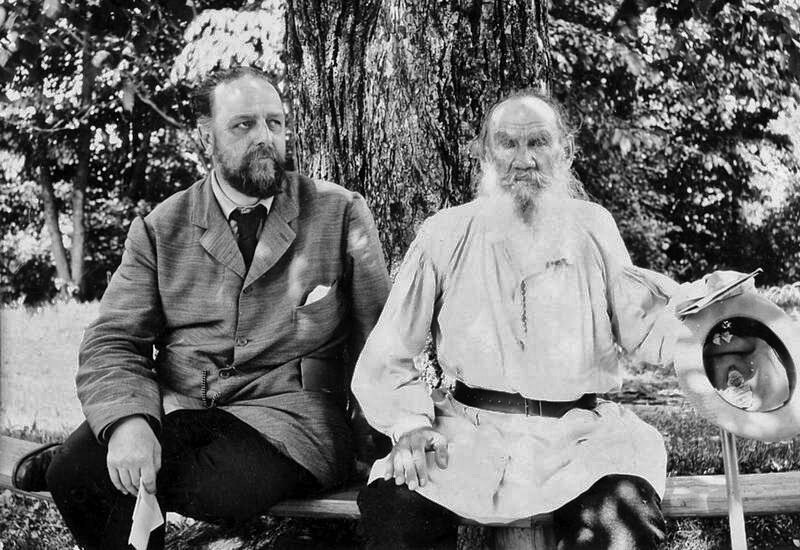 Владимир Григорьевич Чертков и Лев Николаевич Толстой.
