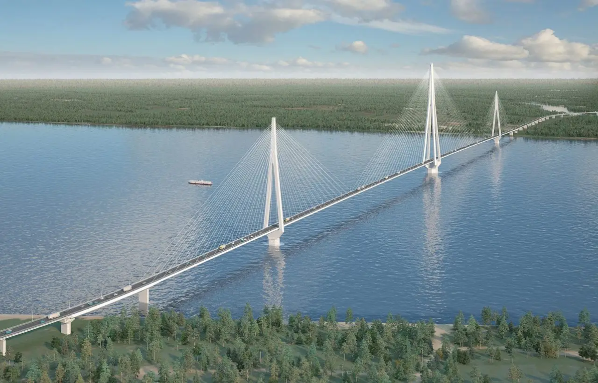 Проект моста из 1980-х годов