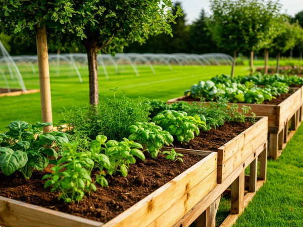 Мобильные грядки. Картинка сгенерирована автором в нейросети