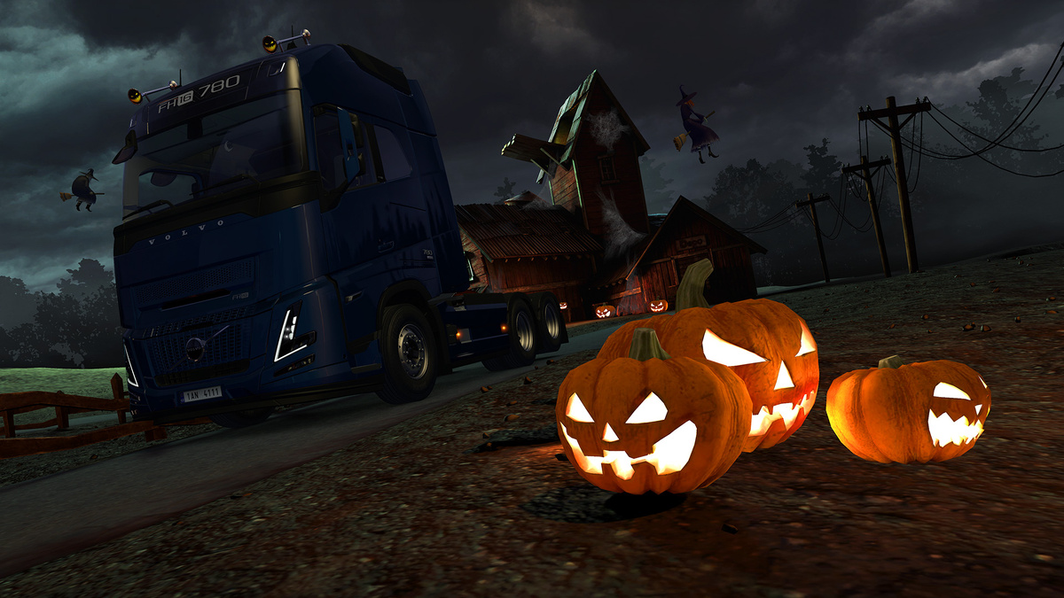 Тыквы и ведьмы преследуют вдоль всей дороги!