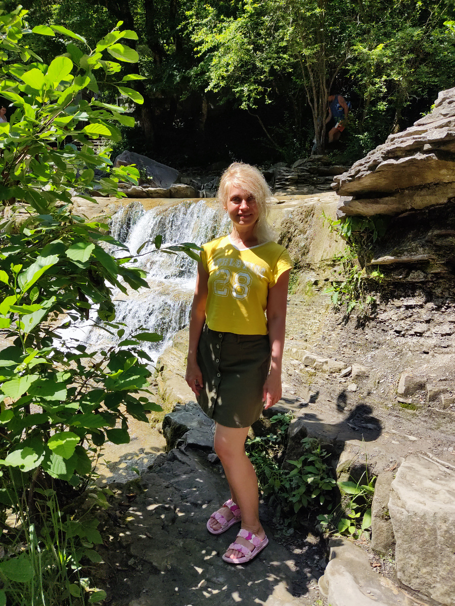 Фото автора. На водопаде. 