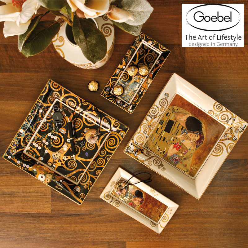 Декоративная посуда с мотивами Густава Климта от Goebel