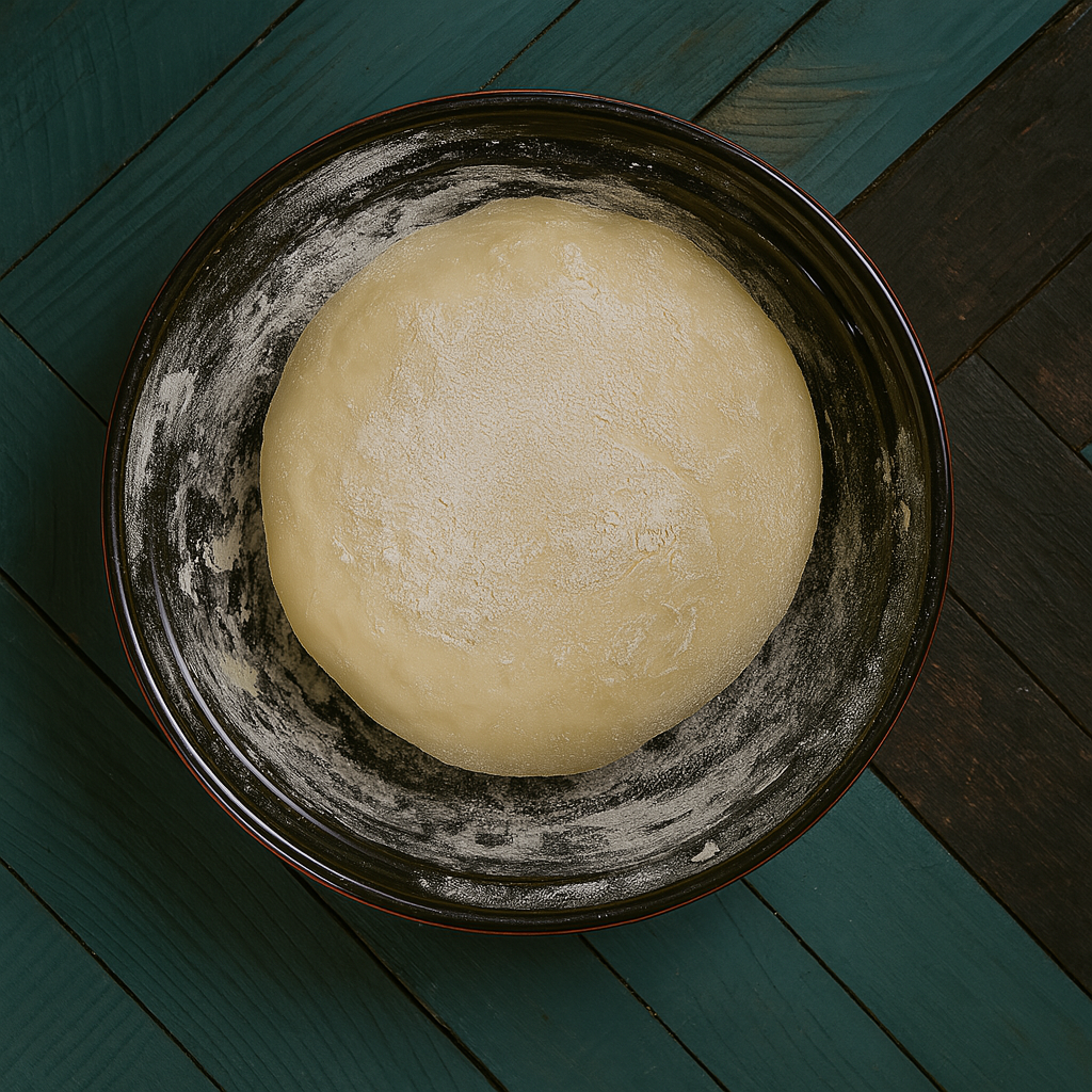 Дайте тесту час в теплом месте, не забудьте прикрыть тканью.