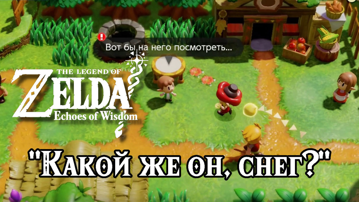 Дополнительное задание "Какой же он, снег?" в игре "The Legend of Zelda: Echoes of Wisdom"