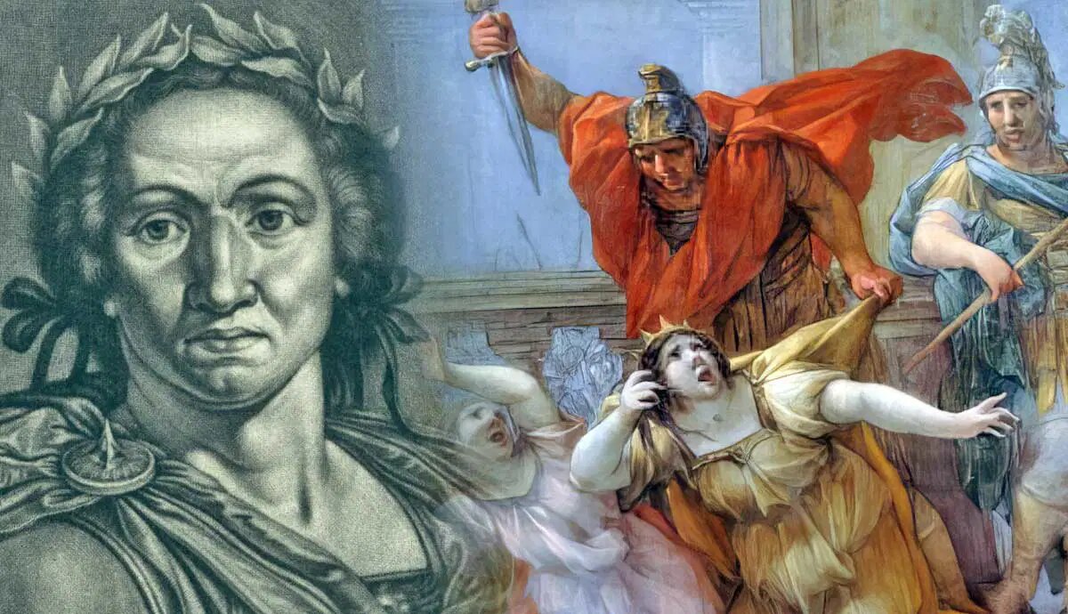 Иллюстрация заговора / смерть Калигулы (из статьи TheCollector)