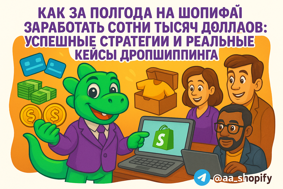    Как за полгода на Шопифай заработать сотни тысяч долларов: успешные стратегии и реальные кейсы дропшиппинга aa_ecom