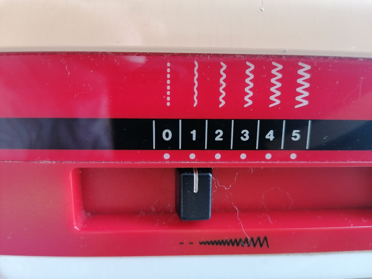 Одна из настроек машинной строчки.