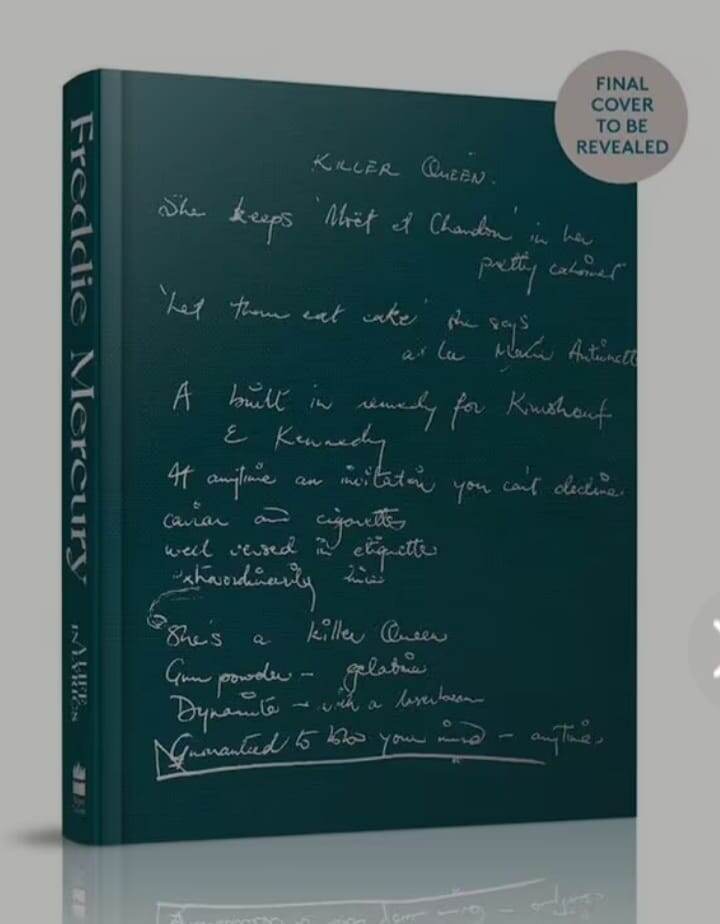 Предполагаемая обложка новой книги "Фредди Меркьюри: жизнь в текстах песен