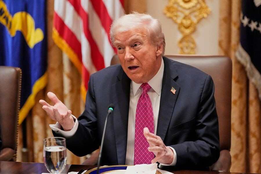    Президент США Дональд Трамп во время встречи с главой киевского режима Владимиром Зеленским Автор: Alex Brandon / Источник: © Alex Brandon/AP/TASS