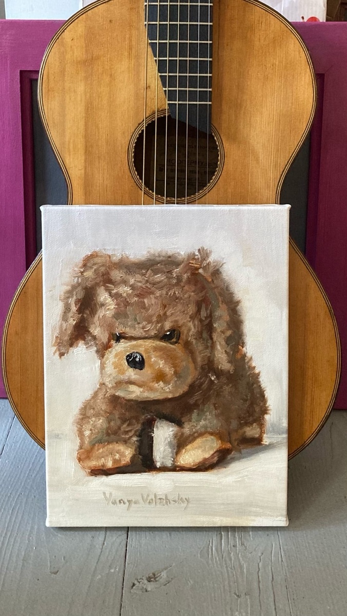 "Альтер Эго", холст, масло, небольшой размер. 2023. Художник Ваня Волжский. В частной коллекции. Повтор невозможен.