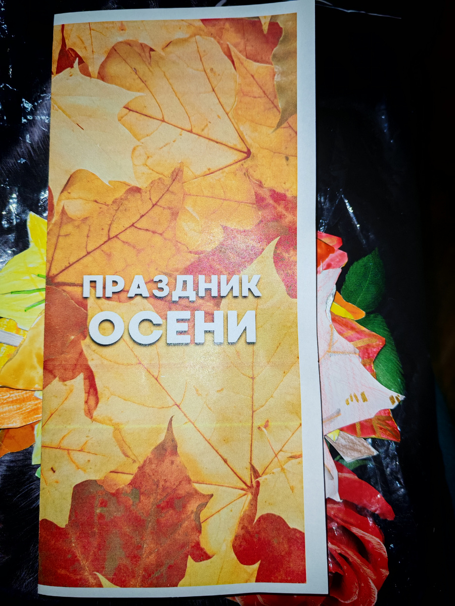 Программка для праздника