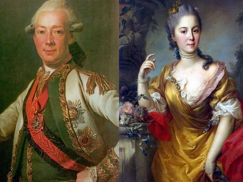 Граф Иван Григорьевич Чернышев и графиня Анна Александровна Чернышева - родители Анны.