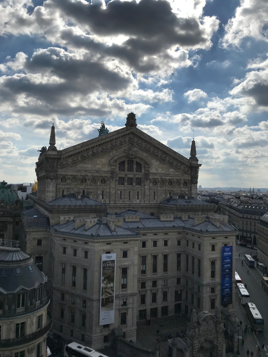 Вид на оперу Гарнье со стороны Больших магазинов