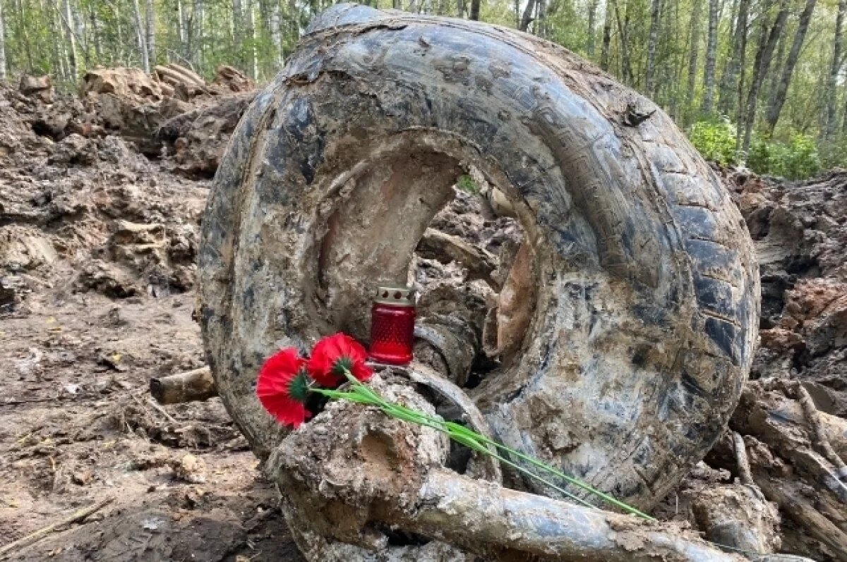    В Тверской области подняли обломки пикирующего бомбардировщика Пе-2