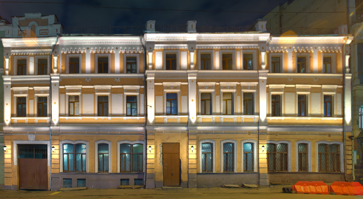 Визуализация одного из возможных вариантов светового решения. Визуализация из архива автора, 2016 год